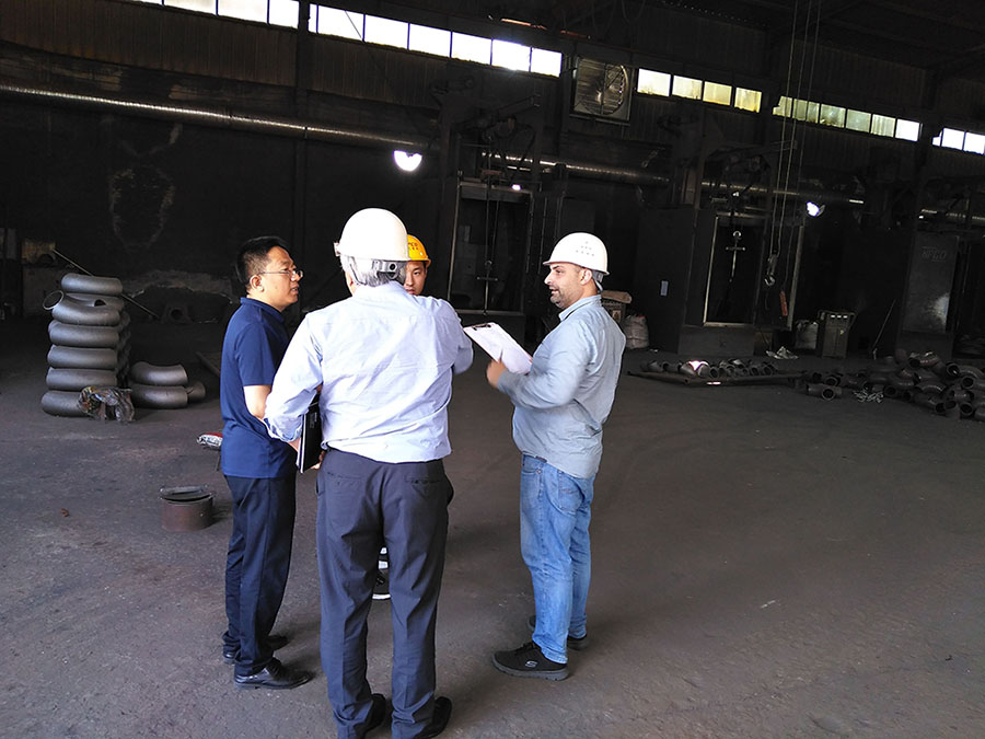 Representatives of REPSOL Company are inspecting our factory